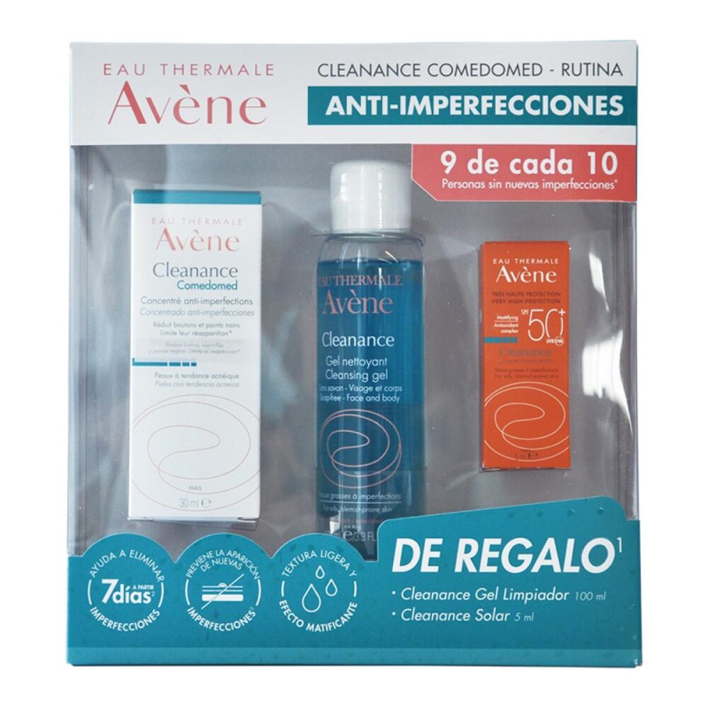 AV-KIT CLEANANCE COMEDOMED 30ML+GEL 100ML+SOLAR 5ML