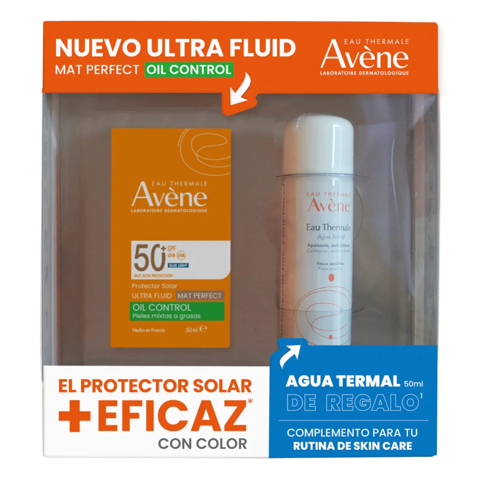 KIT-ULTRA FLUID OIL CONTROL MAT PERFECT 50ML+AGUA TERMAL 50ML
