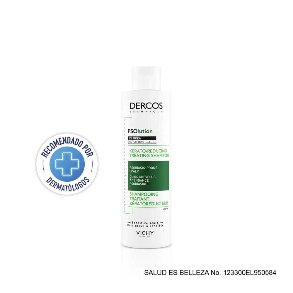DERCOS SHAMPOO PSOLUTION TRATAMIENTO KERATORREDUCTOR PIEL CABELLUDA SENSIBLE 200ML
