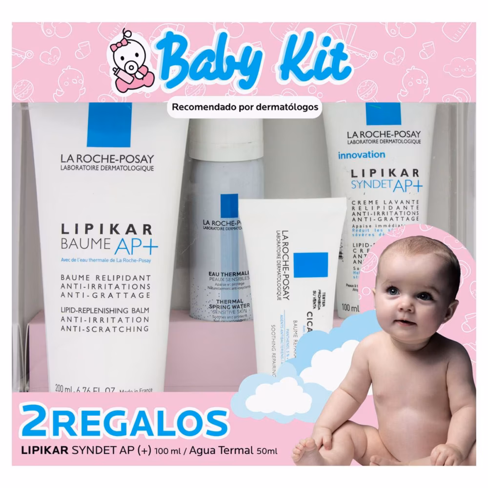 KIT LIPIKAR BAUME AP+ 200ML 18' NIÑA 4PZ