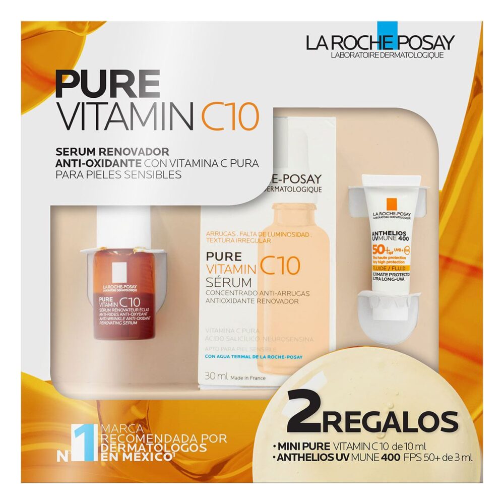 KIT PURE VITAMIN C10 30ML+VITAMIN C10 10ML+ANTHELIOS UV MUNE 400 FPS50+ 3ML