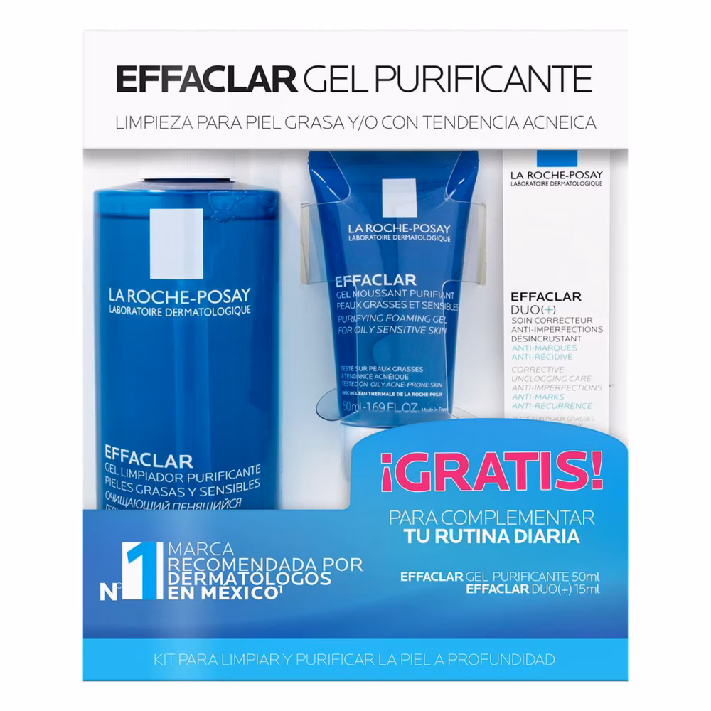 PACK EFFACLAR GEL 400ML+E. GEL 50ML+E. DUO 15ML