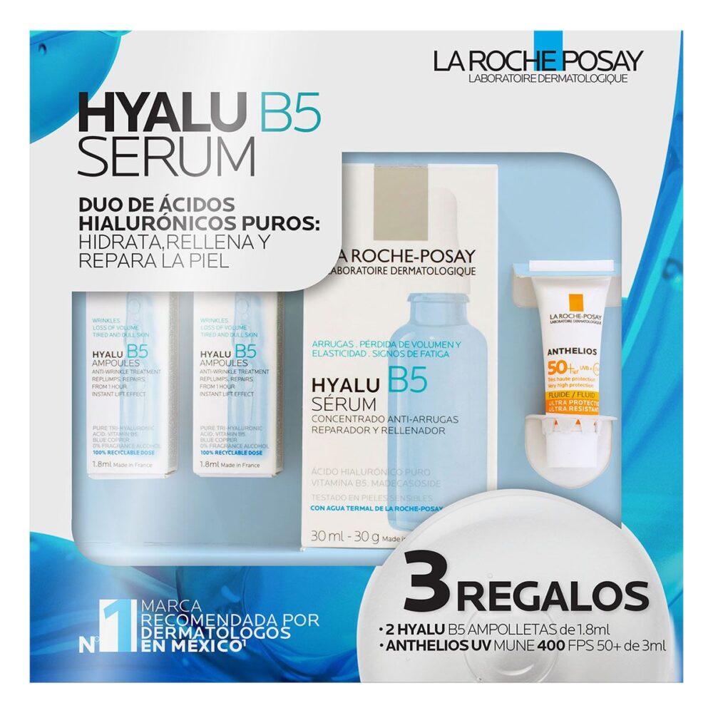 KIT HYALU B5 SERUM 30ML+HYALU B5 SERUM 10ML+ANTHELIOS UV MUNE 400 FPS50+ 3ML