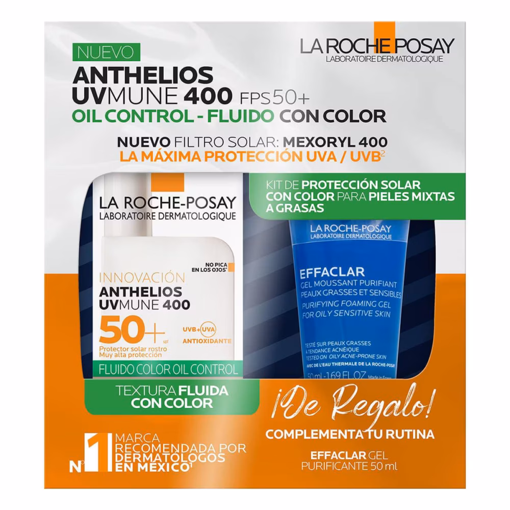 KIT-ANTHELIOS UV MUNE OIL CONTROL C/C 50ML+EFFACLAR GEL 50ML