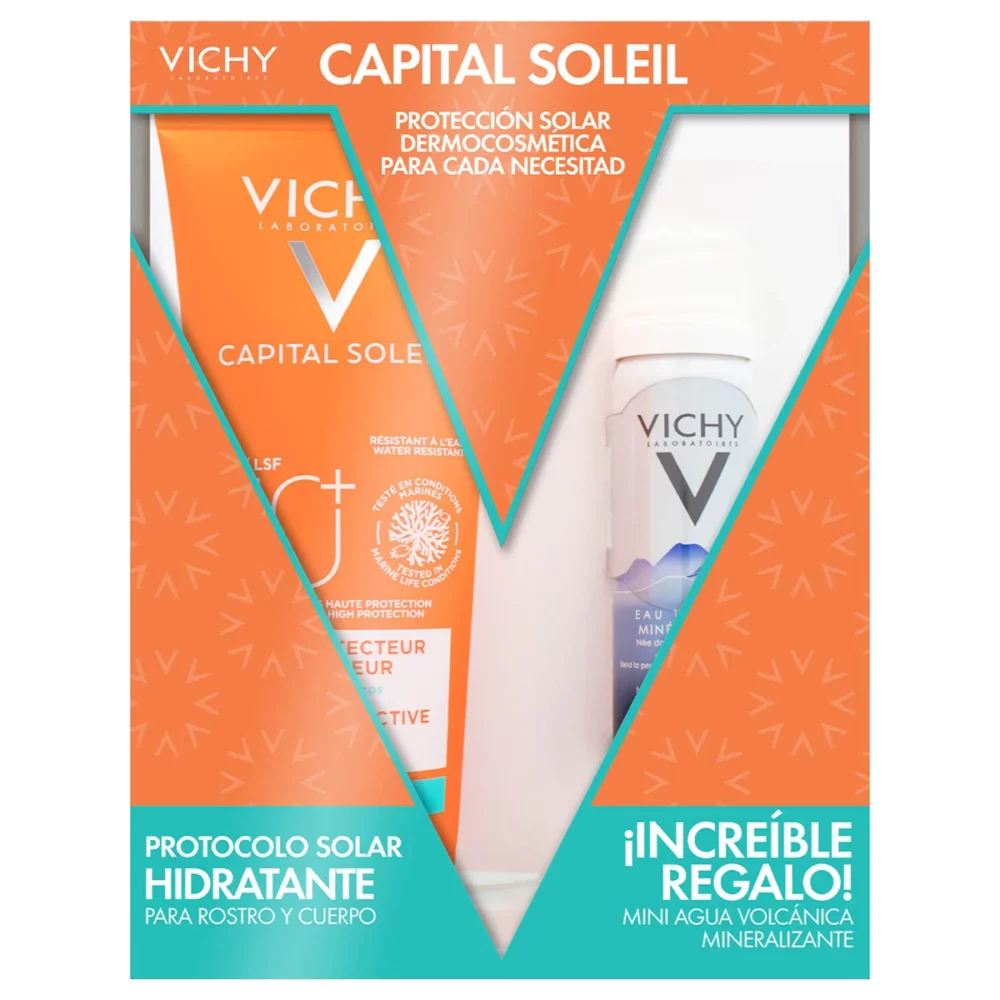 KIT PROTECTOR SOLAR HIDRATANTE 300ML+AGUA TERMAL EN AEROSOL 50ML