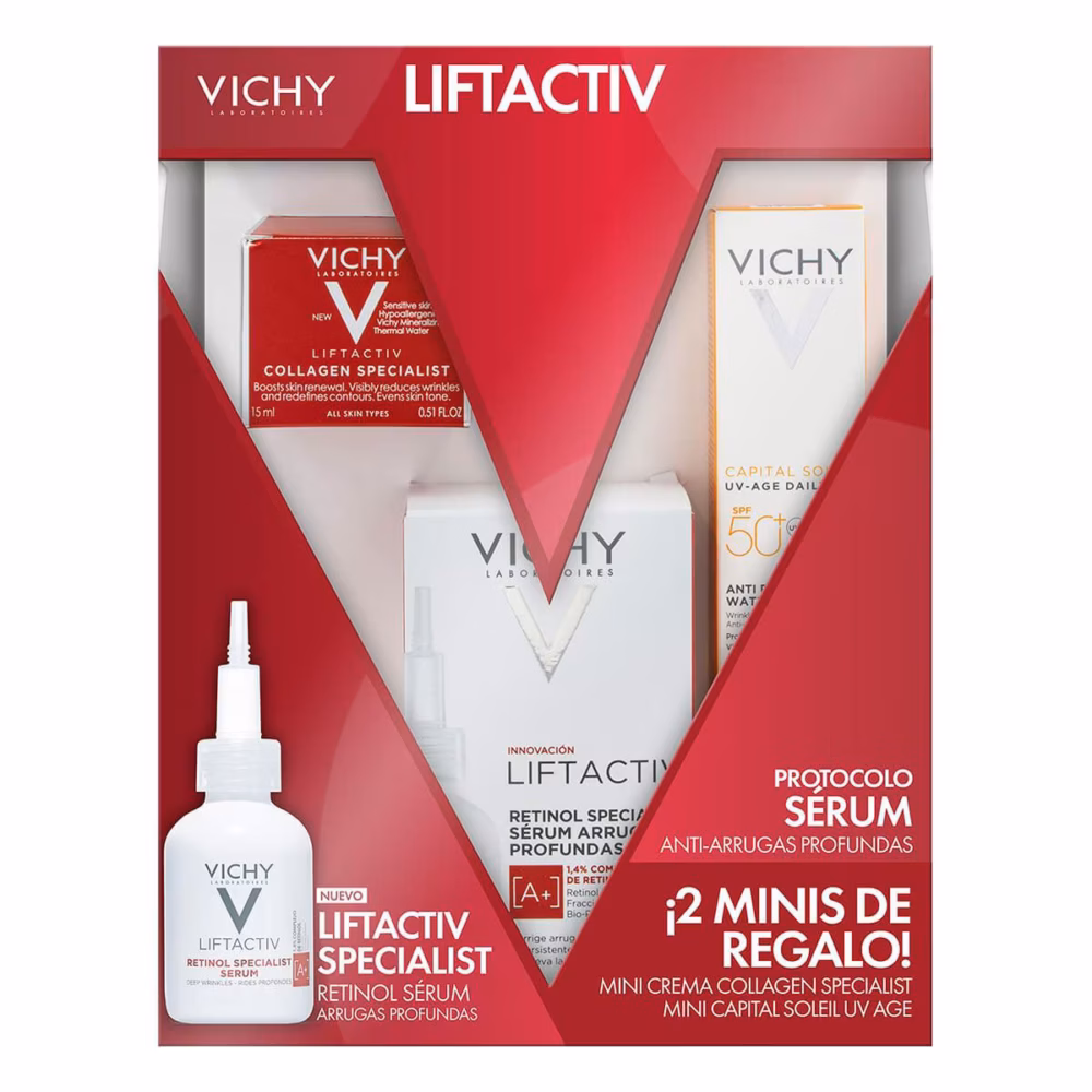 KIT-LIFTACTIV RETINOL SPECIALIST SERUM 30ML+LIFTACTIV CREME COLLAGEN SPECIALIST 15ML+CAPITAL SOLEIL UVE-AGE DAILY 15ML