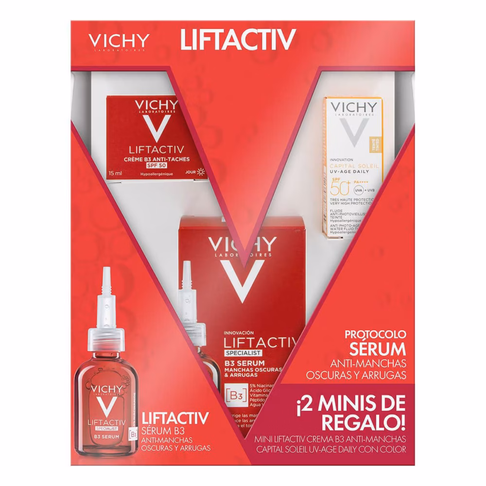 KIT-LIFTACTIV SPECIALIST B3 SERUM 30ML+LIFTACTIV CREME B3 ANTI-TACHES 15ML+CAPITAL SOLEIL UV-AGE DAILY 3ML
