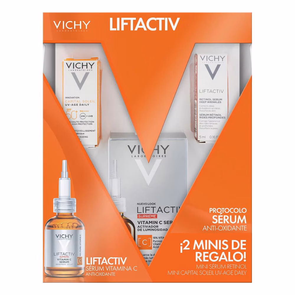 KIT-LIFTACTIV SUPREME SERUM 20ML+CAPITAL SOLEIL UVE-AGE DAILY 3ML+LIFTACTIV RETINOL SERUM 5ML