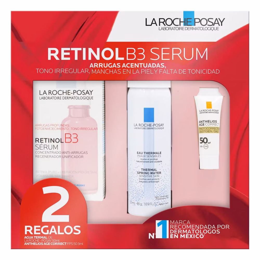 KIT-RETINOL B3 SERUM 30ML+AGUA TERMAL 50ML+ANTHELIOS AGE CORRECT 3ML