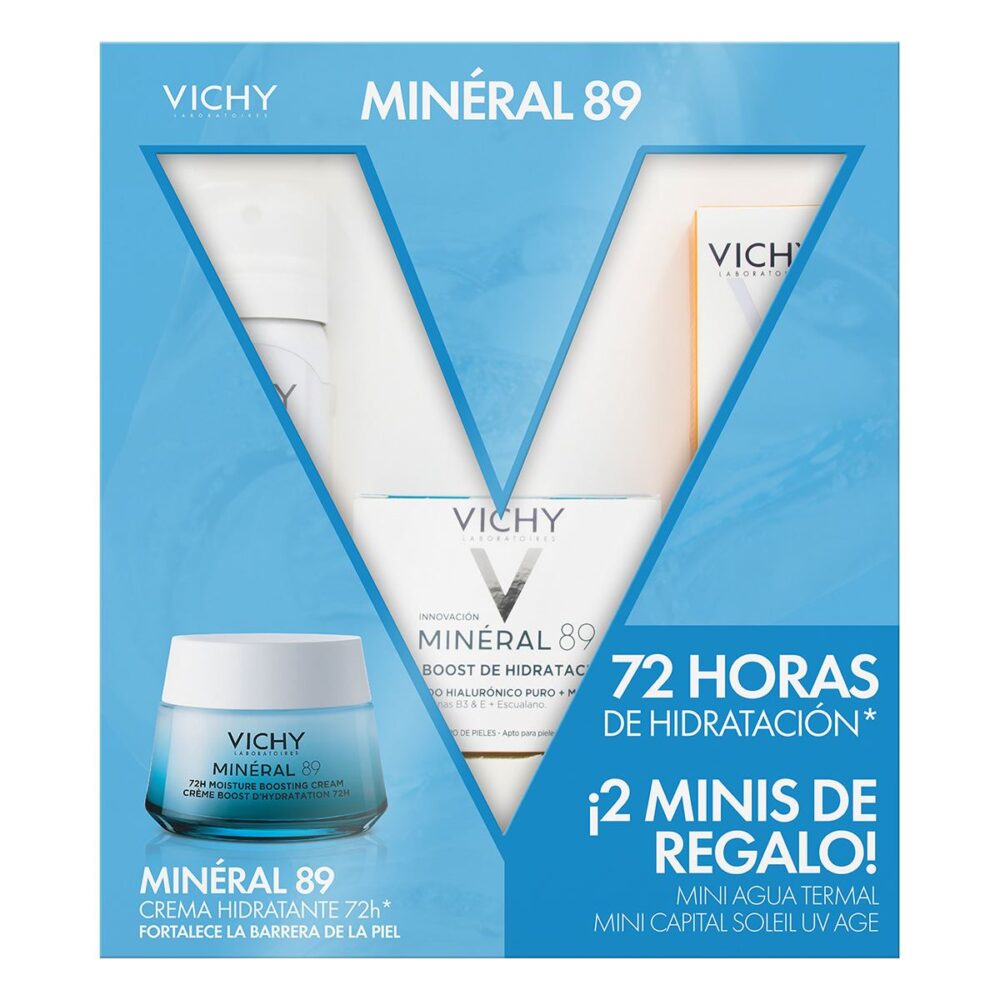 KIT-MINERAL 89 50ML+AGUA TERMAL VICHY 50ML+CAPITAL SOLEIL UV-AGE DAILY 15ML