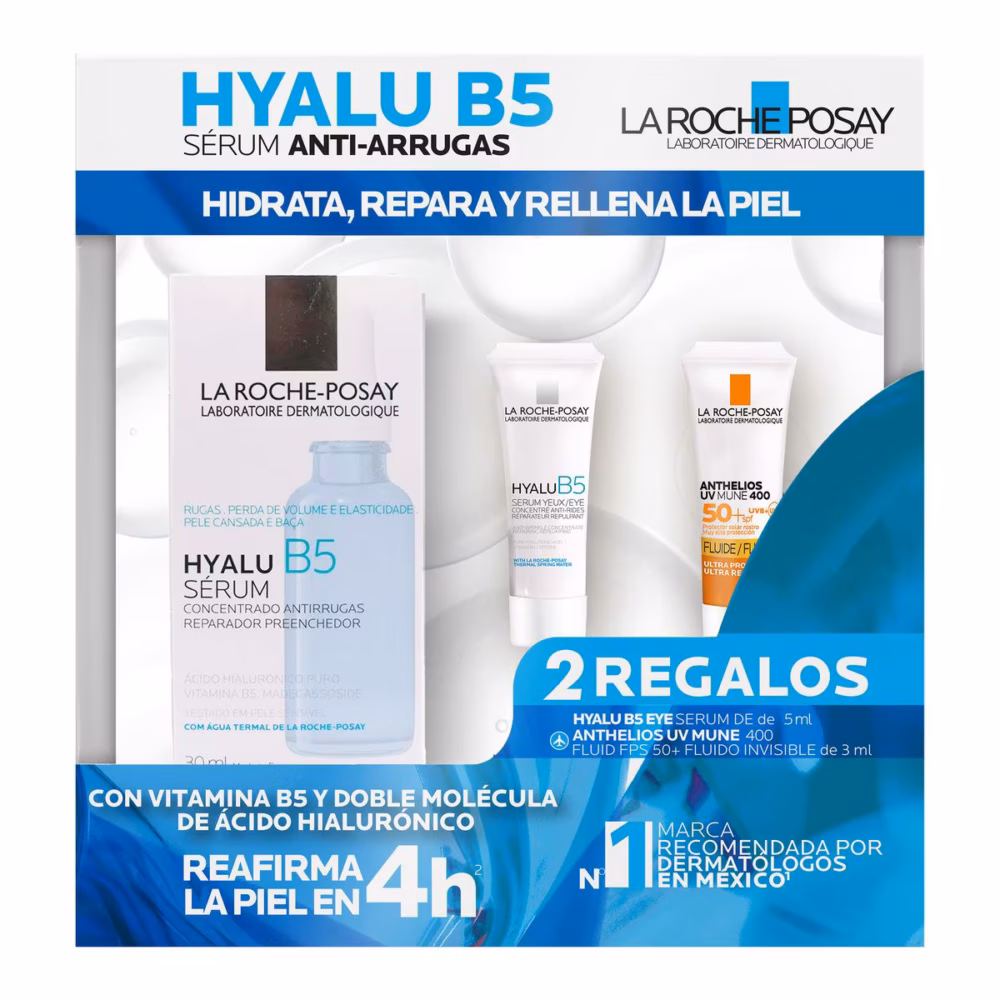 KIT-HYALU B5 SERUM 30ML+HYALU B5 SERUM DE OJOS 15ML+ANTHELIOS UV MUNE 400 3ML