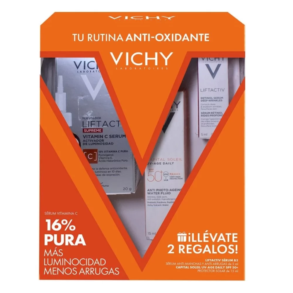 KIT-LIFTACTIV SUPREME VIT C SKIN COR B 20ML+LIFTACTIV SPECIALIST B3 SERUM 5ML+CAPITAL SOLEIL UV AGE DAILY 15ML