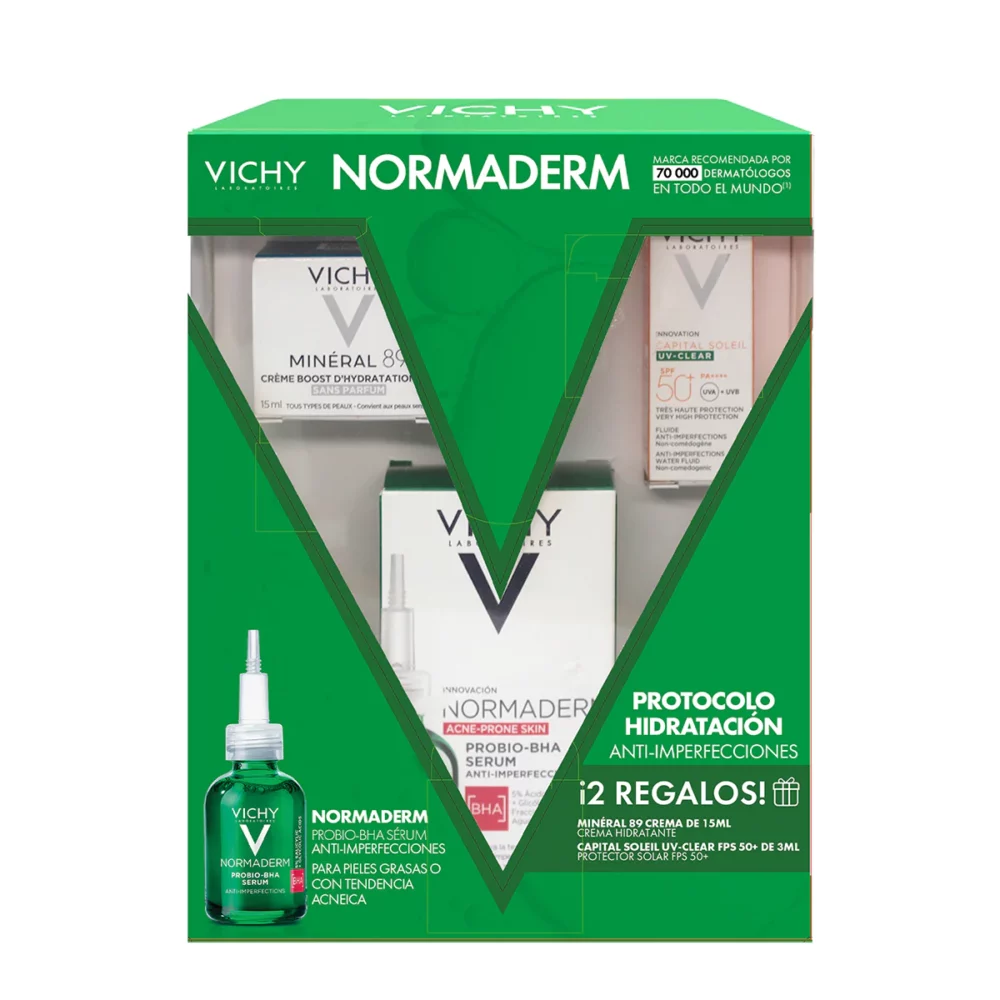 KIT-NORMADERM PROBIO-BHA SERUM 30ML+MINERAL 89 CREME BOOST 15ML+CAPITAL SOLEIL UV-CLEAR SPF50+ 3ML