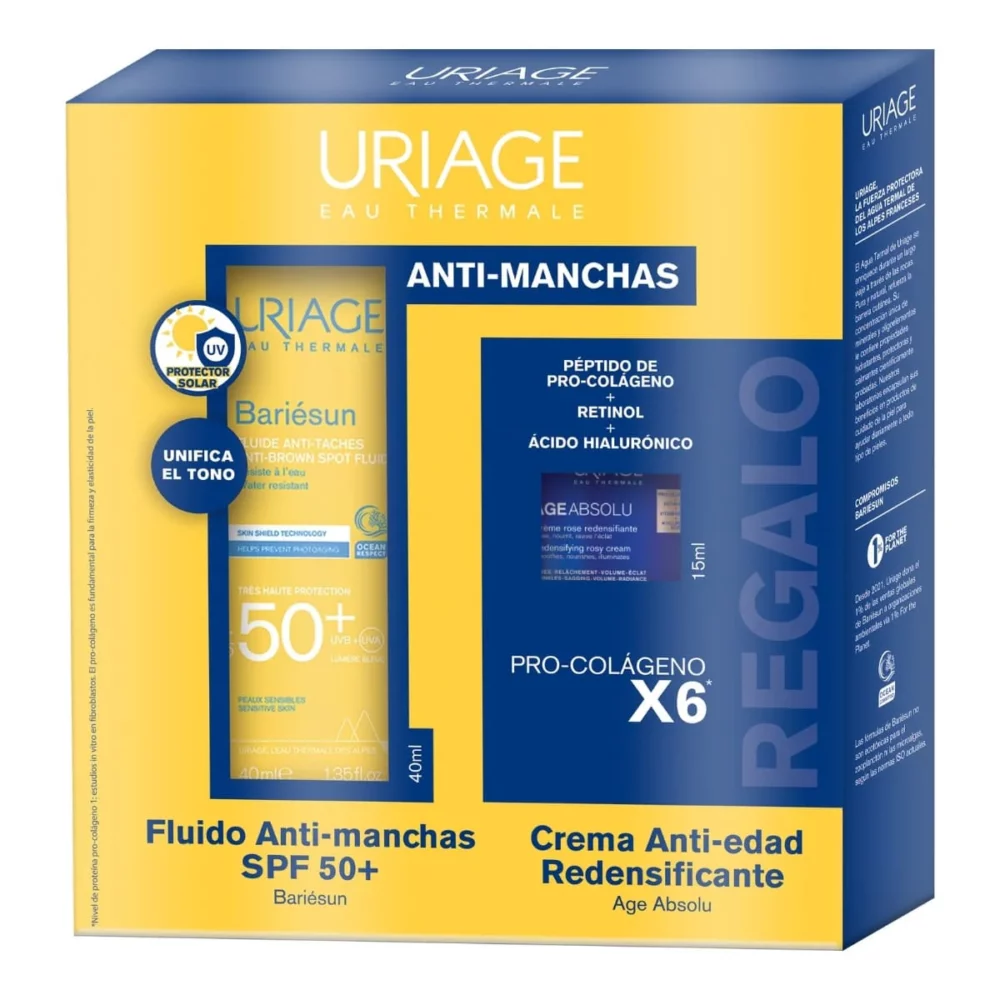 KIT-BARIESUN FLUIDO ANTI-MANCHAS SPF50+ 40ML+AGE ABSOLU CR DIA 15ML