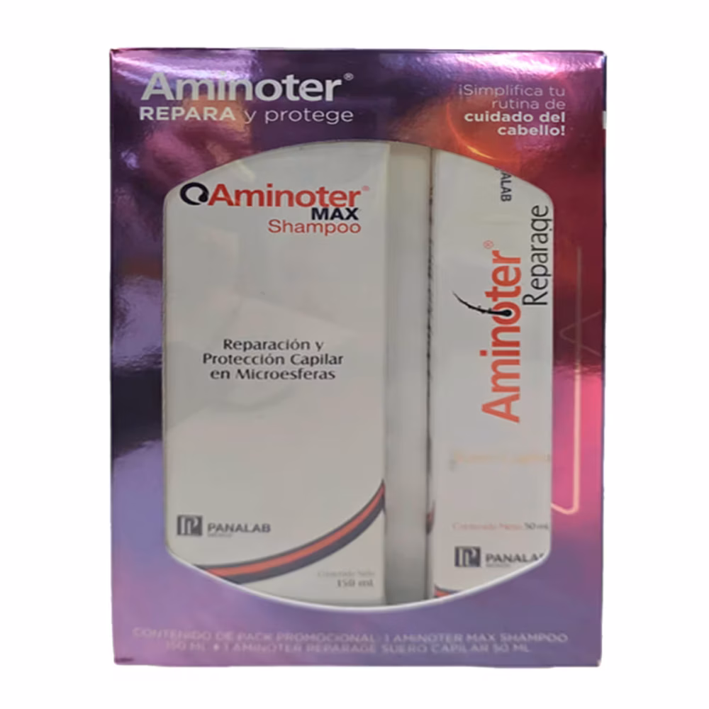 KIT-AMINOTER MAX SHAMPOO 150ML+AMINOTER REPARAGE SUERO CAPILAR 50ML