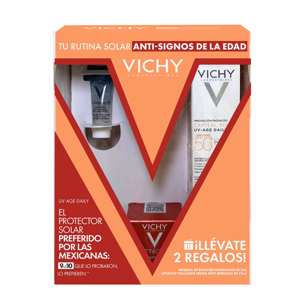 KIT-CAPITAL SOLEIL UV AGE-DAILY SPF50+ 40ML+LIFTACTIV CREME COLLAGENT SPECIALIST 15ML+MINERAL 89 5ML