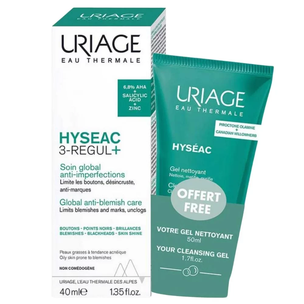 KIT-HYSEAC 3-REGUL+PIEL GRASA 40ML+HYSEAC GEL LIMPIADOR 50ML