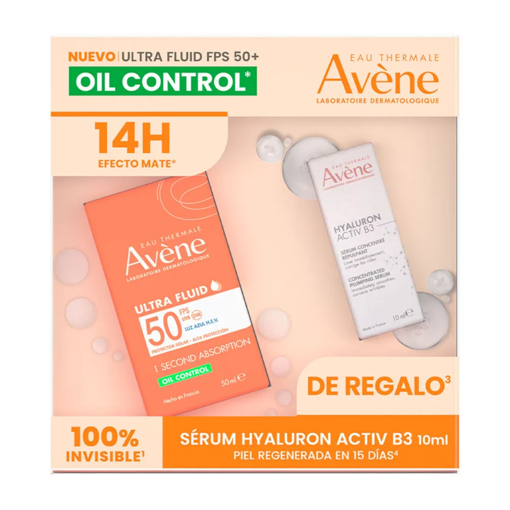 KIT-ULTRA FLUID OIL CONTROL INVISIBLE FPS50 50ML+SERUM HYALURON ACTIVE B3 10ML