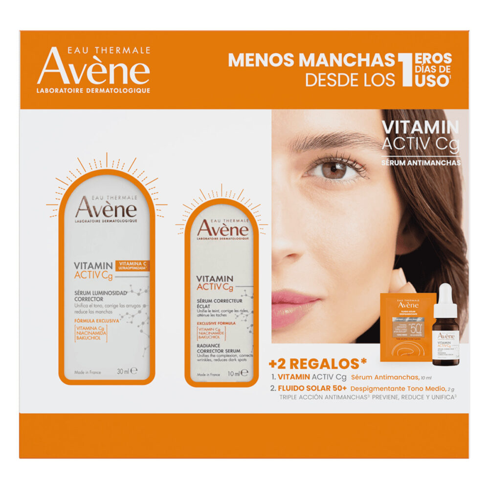 KIT-VITAMIN ACTIVE CG SERUM 30ML+MINI VITAMIN ACTIV CG SERUM 10ML+SACHET FLUIDO SOLAR DESPIGMENTANTE TONO MEDIO 2ML