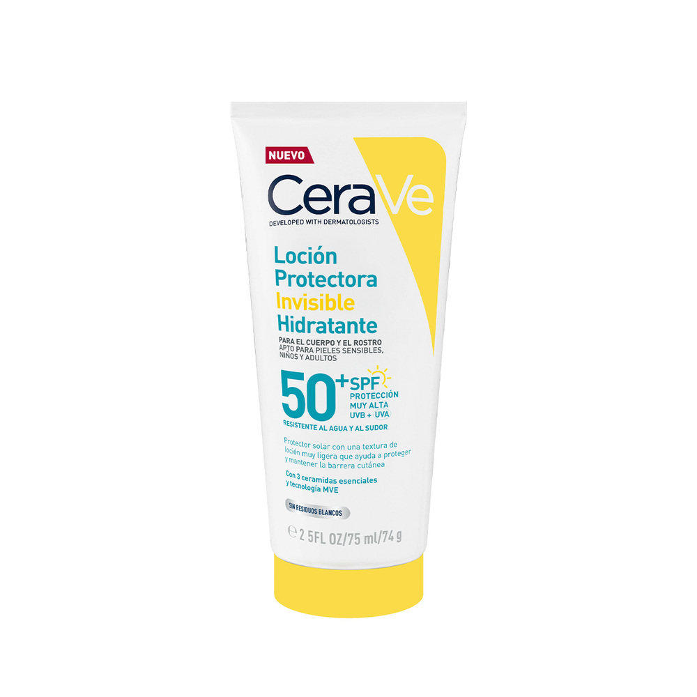 CERAVE LOCION PROTECTORA INVISIBLE HIDRATANTE FPS50 75ML