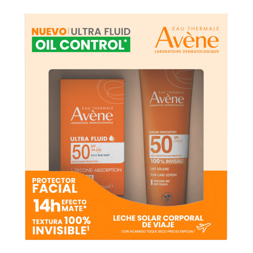 KIT-ULTRA FLUID FPS50+ TEXTURA INVISIBLE 50ML+PROTECTOR SOLAR CORPORAL EN LECHE FPS50+ 100ML
