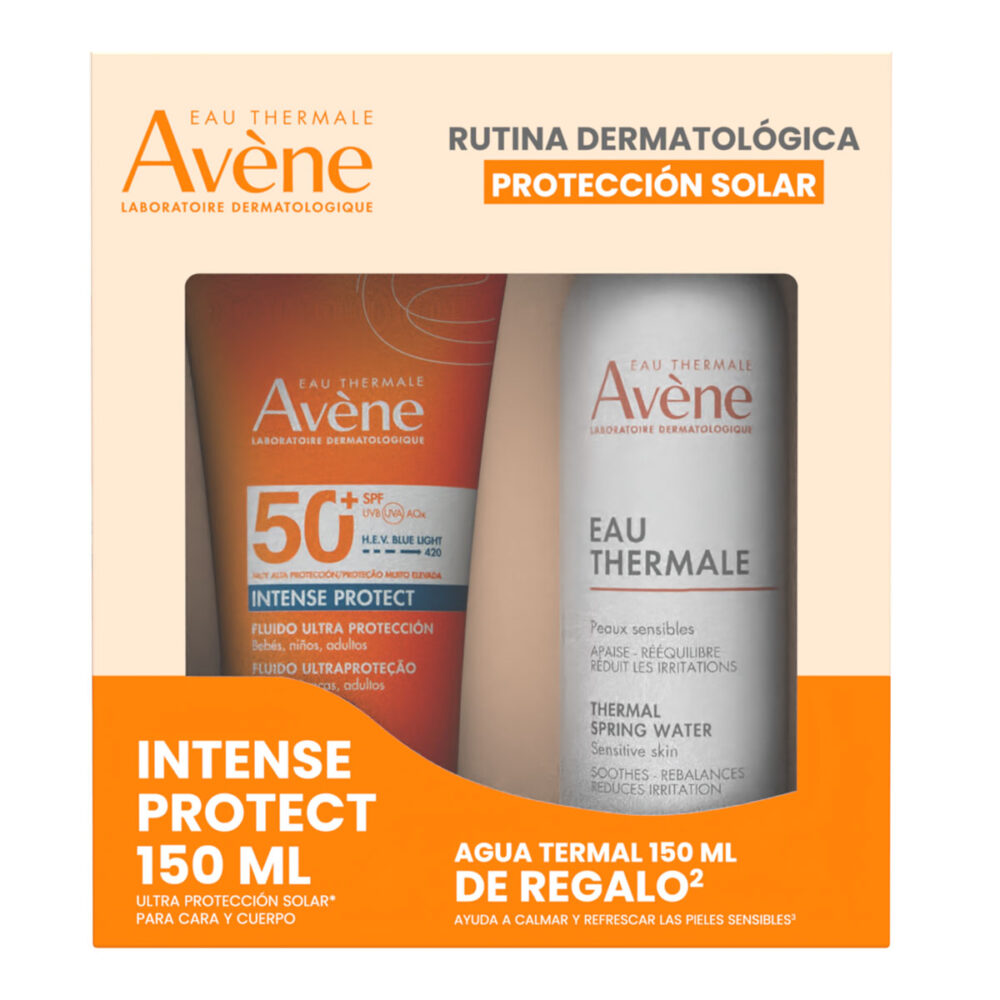 KIT-INTENSE PROTECT SPF50 150ML+AGUA TERMAL 150ML