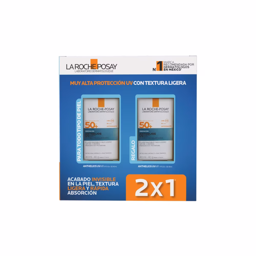 KIT-ANTHELIOS UV AIR FLUIDO INVISIBLE 40ML+ ANTHELIOS UV AIR FLUIDO INVISIBLE 40ML