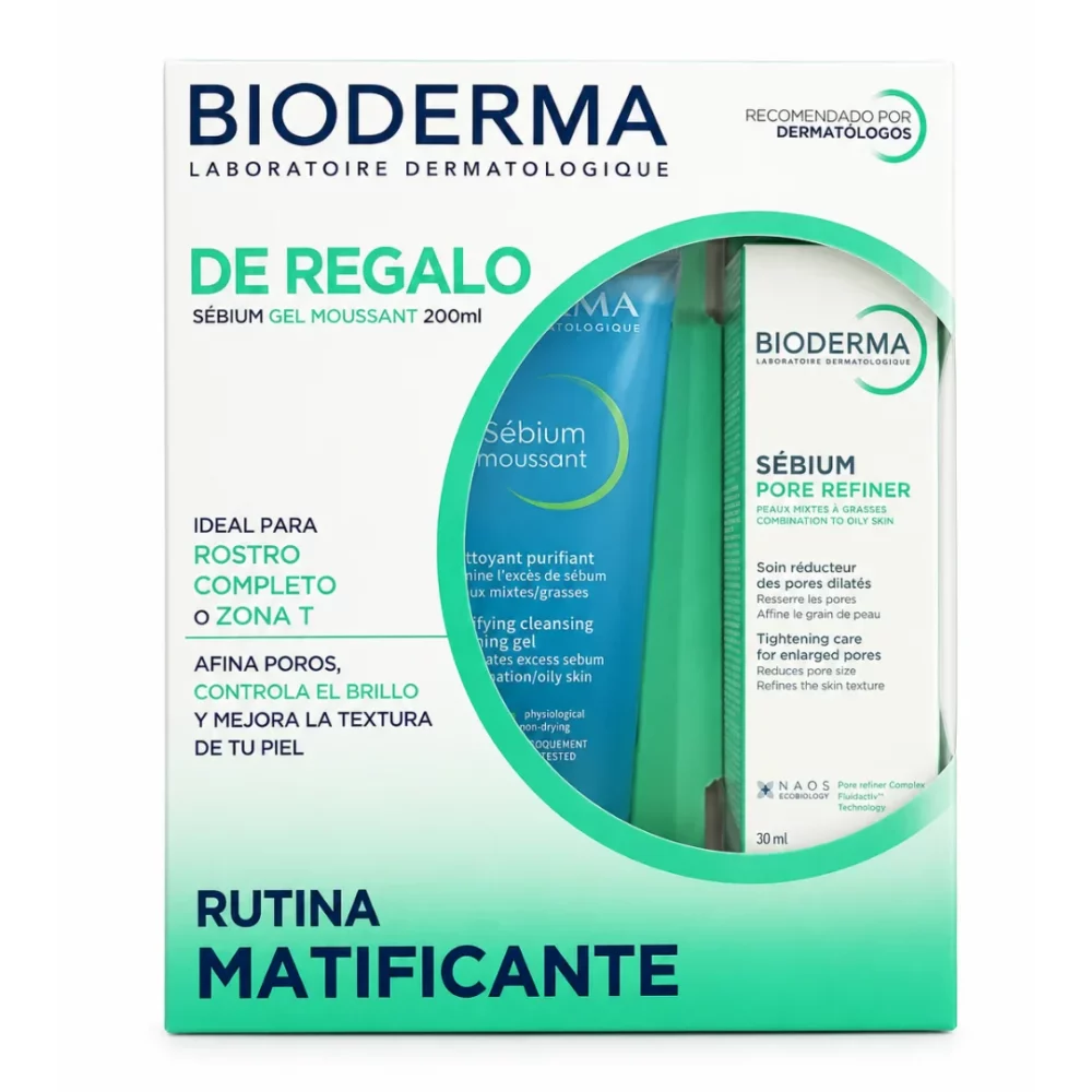 KIT-SEBIUM PORE REFINER 30ML+SEBIUM GEL MOUSSANT 200ML